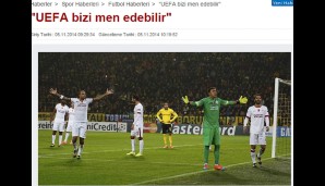 Die türkische "Sabah" sieht ein seelenloses Gesicht und befürchtet Strafen von der UEFA