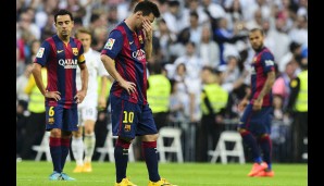 Lionel Messi & Co können es nicht fassen - für Barca ist es die erste Saisonniederlage
