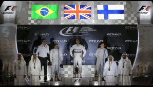 God save the Queen... and Lewis Hamilton! Der Brite machte in Abu Dhabi seinen zweiten WM-Titel perfekt