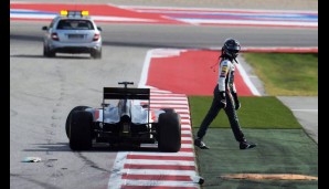 Da war Adrian Sutil schon lange ausgeschieden, Sergio Perez hatte die Hoffnung auf Punkte mit einem unnötigen Crash zunichte gemacht