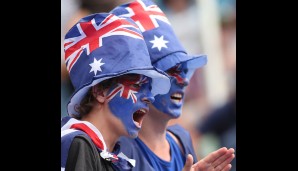 Die Australian Open steht immer für enthusiastische Fans - Diese beiden nehmen's ganz genau mit dem Patriotismus