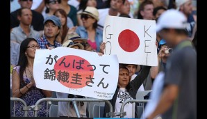 Tag 6: Kei Nishikori scheint in Australien eine große Fanbase zu haben