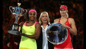 Martina Navratilova (M.) hat übrigend nur 18 Grand-Slam-Titel vorzuweisen. "Nur"...