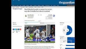 Der "Guardian" titelte: "Real Madrid musste gegen ein niemals aufgebendes Schalke schwitzen, aber verhinderte den Schock"