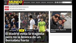 "Mundo Deportivo" geht auf die verärgerten Anhänger ein: "Madrid vermeidet die Tragödie, aber nicht die Verärgerung des müden Bernabeu"