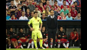 Messi und Pep: Früher noch zusammen Champions-League-Sieger - diesmal geht es nur für einen von beiden ins Finale