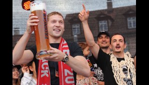 Janis Strelnieks gönnt sich ein kleines Bier