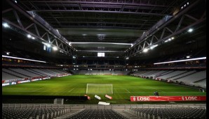 Lille (vier Gruppenspiele, ein Achtel-, ein Viertelfinale), Stade Pierre Mauroy, Fassungsvermögen: 50.000, Spielstätte von: OSC Lille, Eröffnet: August 2012, Kosten: 425 Millionen Euro