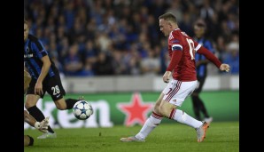 BRÜGGE - UNITED 0:4: Wayne Rooney beendete seine Durststrecke nach 20 Minuten. Es waren sein erster Pflichtspieltreffer seit dem 4. April