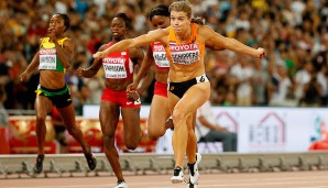Nahe Weltrekord bewegte sich auch Dafne Schippers bei ihrem Triumph über die 200m. Nur Florence Griffith-Joyner (21,34 und 21,56) und Doperin Marion Jones (21,62) waren je schneller als die Frau aus Utrecht