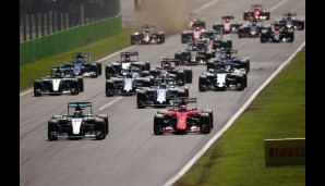 Startschuss in Monza: Ganzen hinten bleibt Kimi Räikkönen stehen