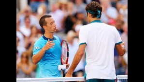 Gegen den Maestro war wieder mal nichts zu holen: Philipp Kohlschreiber unterlag Roger Federer klar in drei Sätzen