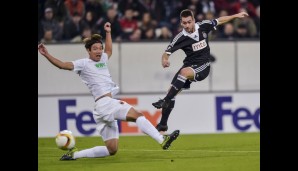 Andrija Zivkovic markiert das 0:1 für Partizan Belgrad