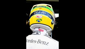 Genug der Star Wars'schen Vergleiche! Lewis Hamilton kopierte trotz Design-Wechsel-Verbot die Farben von Ayrton Senna