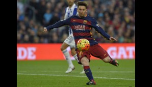 ANGRIFF: Lionel Messi (FC Barcelona): Oh Wunder! La Pulga ist auch 2015 in Eurer Weltelf gelandet - mit überzeugenden 21,6 Prozent der Stimmen