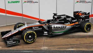 Force India wartete bis zum Barcelona-Test mit dem ersten Bild des VJM09 - gut so, Änderungen im Gegensatz zum Saisonende 2015 sind minimal