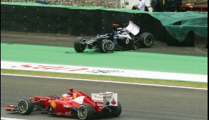 25.11.2012, Brasilien: Back to business! In Interlagos zerstört Pastor Maldonado seinen Williams schon wieder - dieses Mal komplett