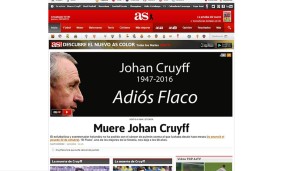 In Spanien verabschiedet man sich von Cruyff mit seinem Spitznamen 'Flaco'. Das bedeutet so viel wie 'Der Dürre'
