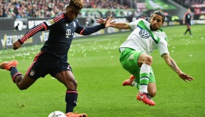 Ricardo Rodriguez (r.) vom VfL Wolfsburg soll auch auf Reals Liste stehen. Der Schweizer Linksverteidiger ist mehr für seine Standards als seine Grätschen bekannt