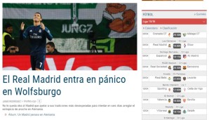 Panikattacken bei Real Madrid hat El Mundo ausgemacht. Nicht das erste Mal in Deutschland...