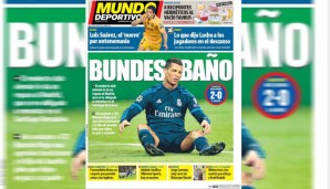 Die Mundo Deportivo zeigt sich kreativer und spricht in Anlehnung an die Bundesliga und "el baño" (das Klo) vom "Bundesbaño".
