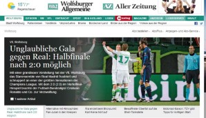 Feiertag bei der Wolfsburger Allgemeinen, die von einer "unglaublichen Gala" spricht und Verzweiflung bei Ronaldo erkannt hat