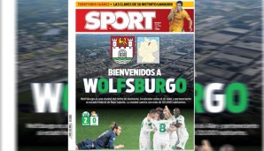 Da viele Real-Fans Wolfsburg nicht kannten, schreibt die Sport netterweise: "Herzlich willkommen in Wolfsburg"