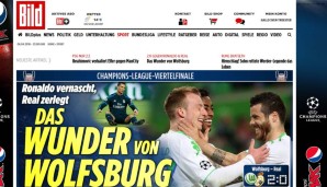Die Bild steht den Regionalblättern natürlich in nichts nach und titelt vom "Wunder von Wolfsburg"
