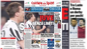 Beim "Corriere dello Sport" macht man's schlicht: "Real mit dem Comeback, Barca kollabiert"