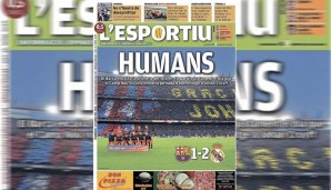 "L'Esportiu" stellt den Sport in den Vordergrund. In großen Lettern ist dort zu lesen, dass bei Barca wohl doch keine Maschinen spielen