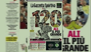 Die "Gazzetta" feiert zwar 120. Jubiläum, der Clasico schafft's trotzdem aufs Titelblatt: "Ronaldo bringt das Camp Nou zum Schweigen"