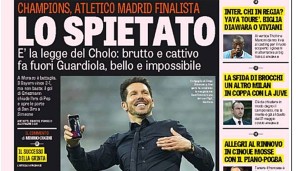 Die Gazzetta dello Sport bezeichnet Atletico als die Rücksichtlosen
