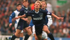 Seinen Hang zur Theatralik legte Jürgen Klinsmann auch nach dem Wechsel in die Premier League nicht ab. Stattdessen stürzte er sich zum Torjubel auf den Boden - der "Diver" war geboren