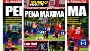 Die Mundo Deportivo ist Real generell eher abgeneigt. Kein Wunder, dass sie sich nicht mit den Galaktischen beschäftigen. Sie schreiben lieber von der "Höchststrafe" für Atletico
