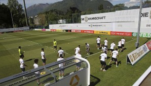 Das DFB-Team startete am Mittwoch mit der ersten Trainingseinheit im malerischen Ascona