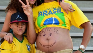 Sogar zukünftige Fans der Brasilianer nehmen schon am Geschehen teil