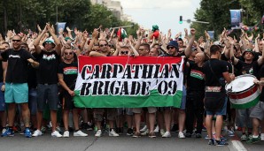 Die ungarischen Fans zogen schon als Brigaden ins Stadion