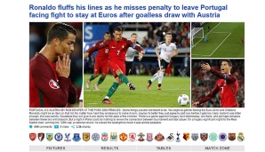 Natürlich ließ sich die internationale Presse über Ronaldos Fauxpas aus