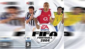 Auch im folgenden Jahr 2004 bietet das Cover Platz für drei Stars: Alessandro del Piero, Thierry Henry und Ronaldinho