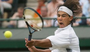 Junger Hüpfer: mit 17 hatte Nadal seinen ersten Auftritt in Wimbledon