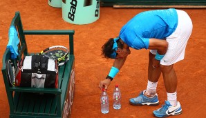 Rafael Nadals Tick: Die Wasserflaschen immer ganz genau ausrichten