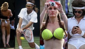 Fetzige Frisen, fanatische Fans und flinke Flitzer - in Wimbledon herrscht nicht nur auf dem Court Action