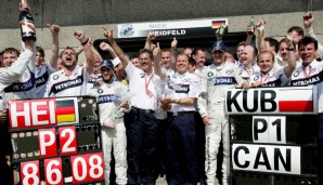 Und auch Robert Kubica bekmmt ein Happy End: Ein Jahr nach dem schweren Unfall gewinnt er den Kanada-GP 2008. Der erste und einzige Sieg für BMW Sauber in der Formel 1