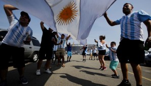 Die argentinischen Fans gaben alles, um ihr Team nach vorne zu peitschen