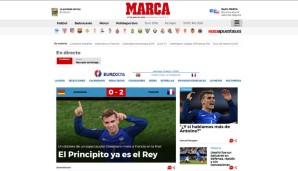 In Spanien wird selbstverständlich Griezmann als Atletico-Star gefeiert. "Der kleine Prinz ist schon jetzt der König", titelt die "Marca"