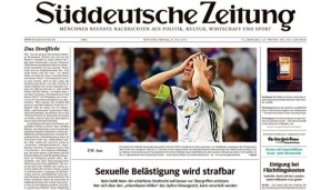 Die "Süddeutsche Zeitung" beschäftigt sich natürlich nicht nur mit Fußball, aber diese Text-Bild-Kombination ist dann doch ... seltsam