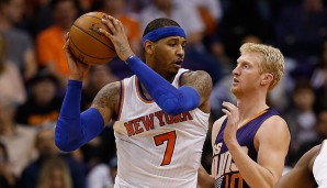 SF: Carmelo Anthony, Saison 2015/16: 21,8 Punkte, 7,8 Rebounds, 4,2 Assists