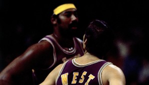 Auch die Los Angeles Lakers bildeten um 1970 ihr erstes Mega-Team. Wilt Chamberlain, Jerry West und Co. gewannen trotzdem nur 1972 einen Titel
