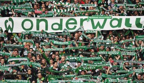 Platz 7: Werder Bremen, 180 Euro (25.000 verkaufte Dauerkarten)