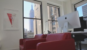 Aus dem MD Office hat man einen Sahneblick auf das Empire State Building. So lässt es sich arbeiten
